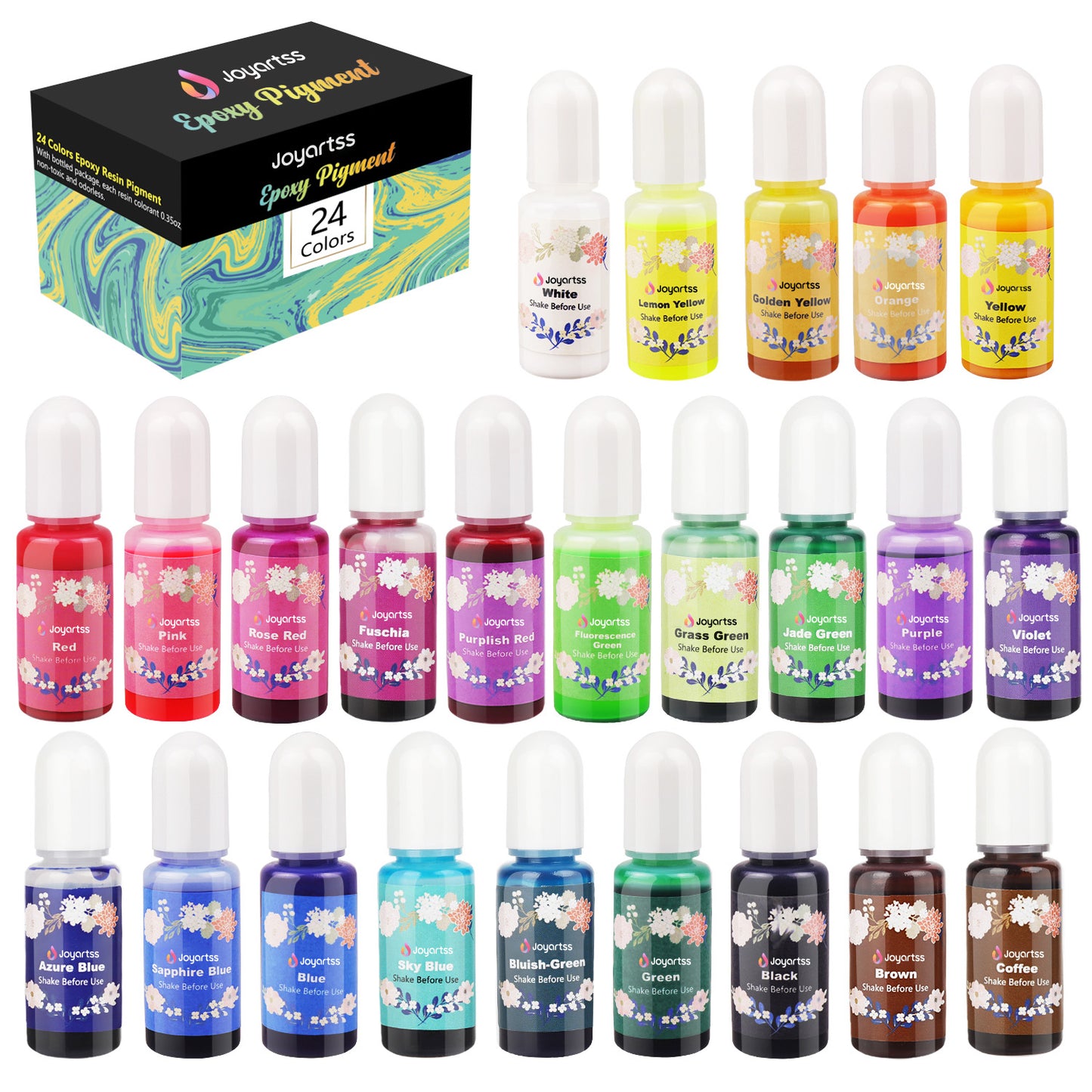 Joyartss Epoxy Pigment - 24 colors